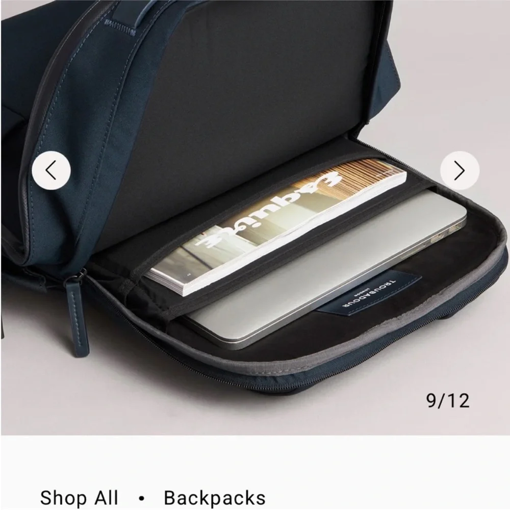 Troubadour Apex 3.0 Waterproof Laptop Backpack, Navy Blue